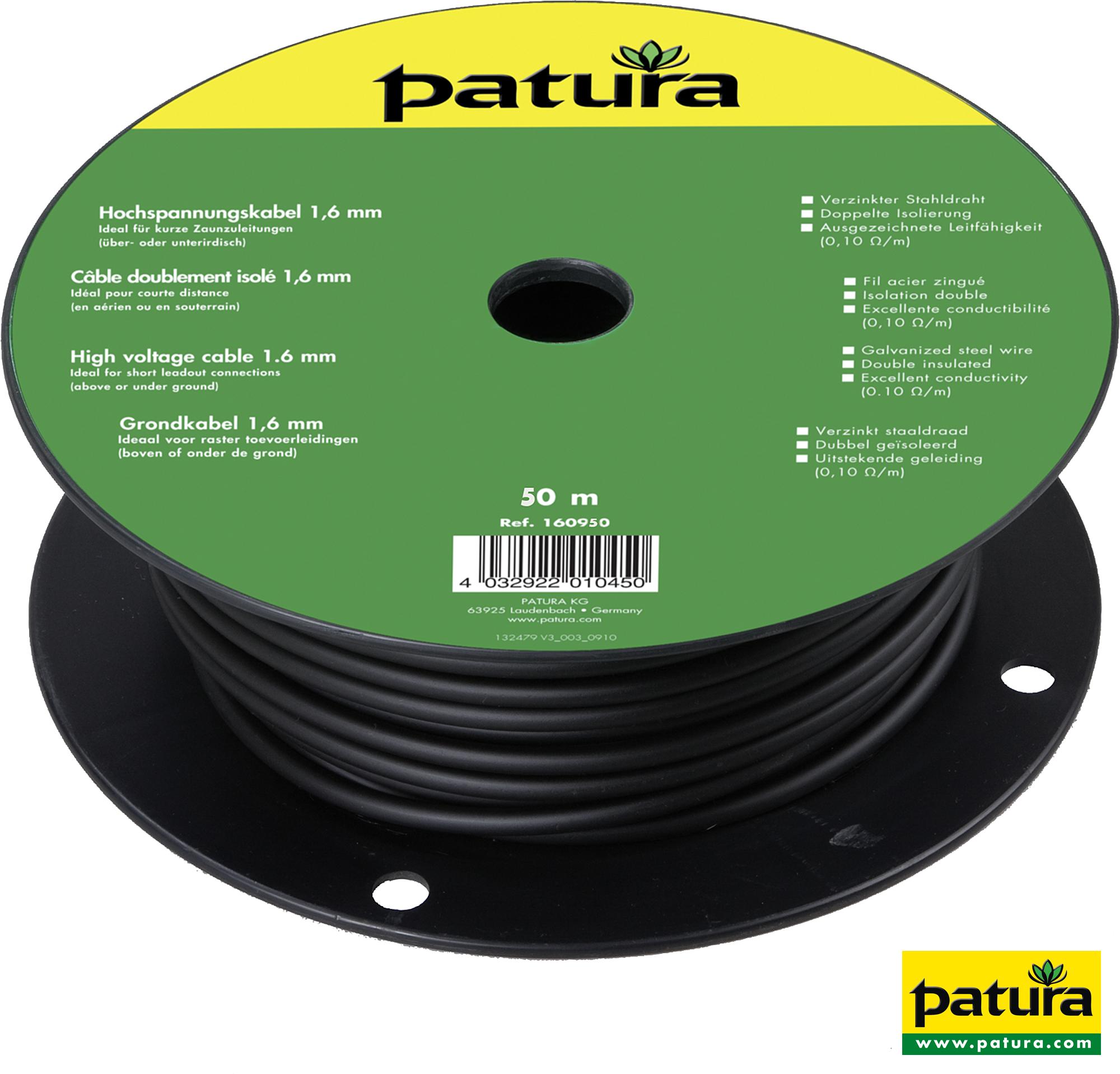 Photo de Cable doublement isolé haute tension 1,6 mm, rlx de 10 m
