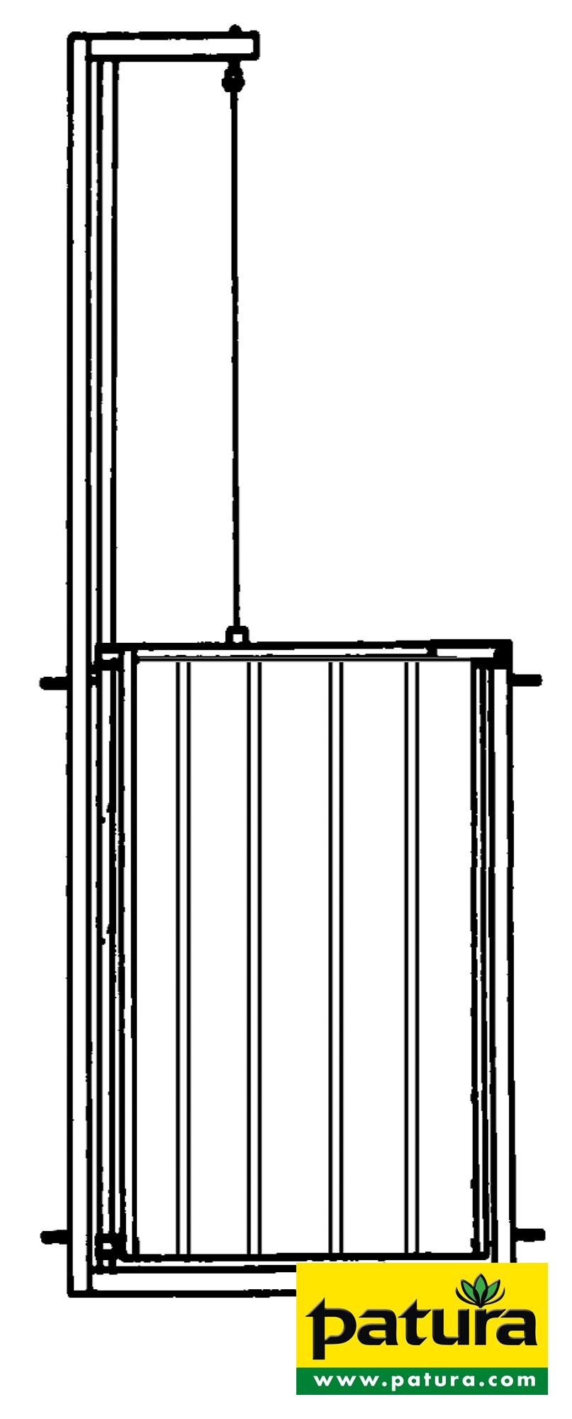 Photo de Porte guillotine, pour la contention des ovins, galvanisée