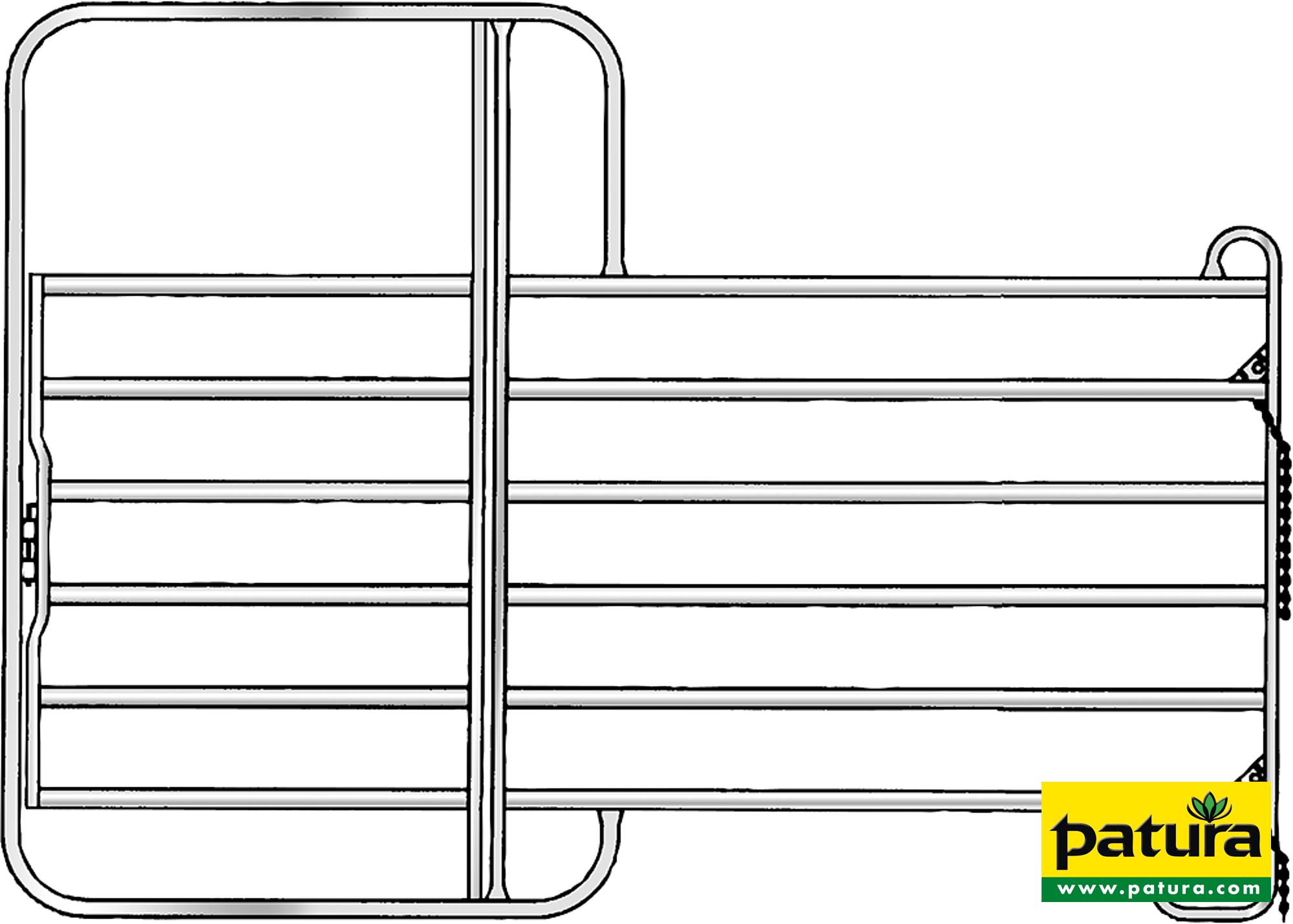 Photo de Panel Compact avec porte 3,60 m, h= 2,20 m, galv.