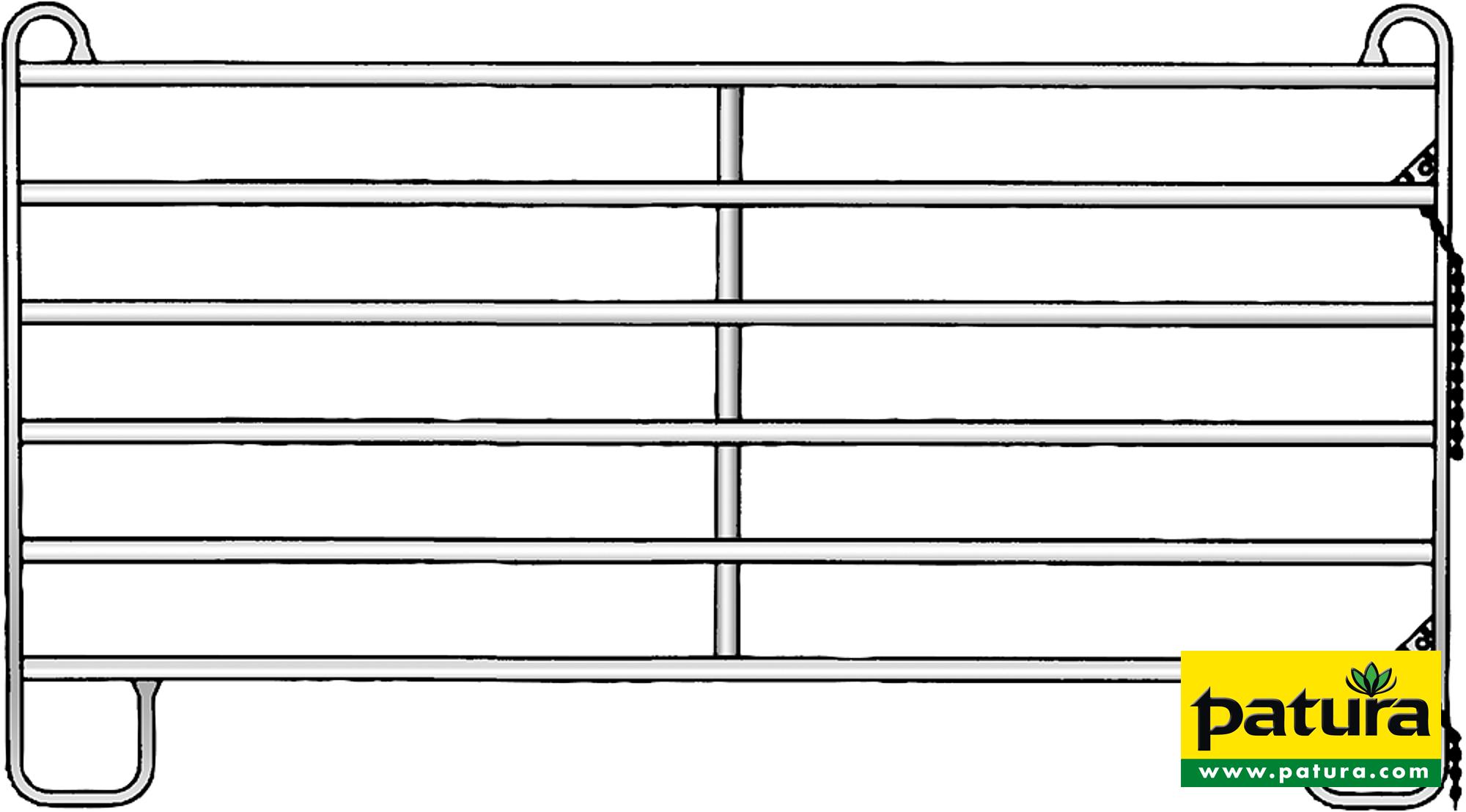 Photo de Panel-6, 2,40 m, hauteur : 1,70 m, galv. (1 entretoise)